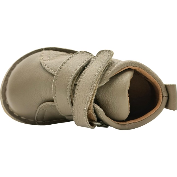 Botitas Barefoot Piel Doble Velcro De Pablos