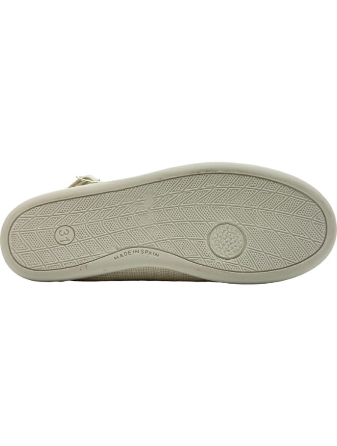 Bailarinas de Lino con pulsera y flor De Pablos