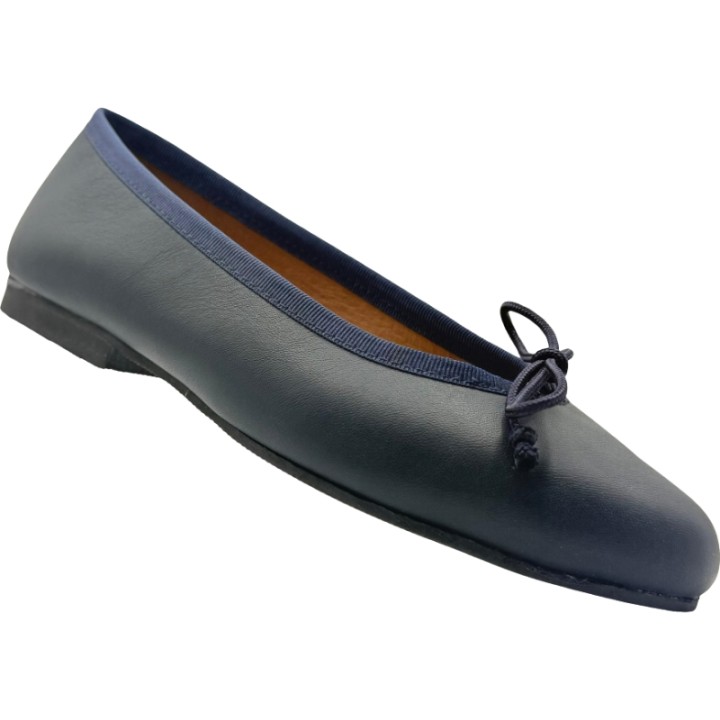 Bailarina Clásica Piel Ajustable Lazo De Pablos