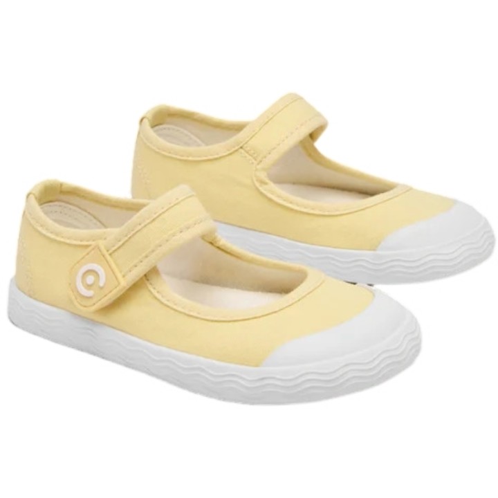 Merceditas de Lona con velcro y puntera Conguitos