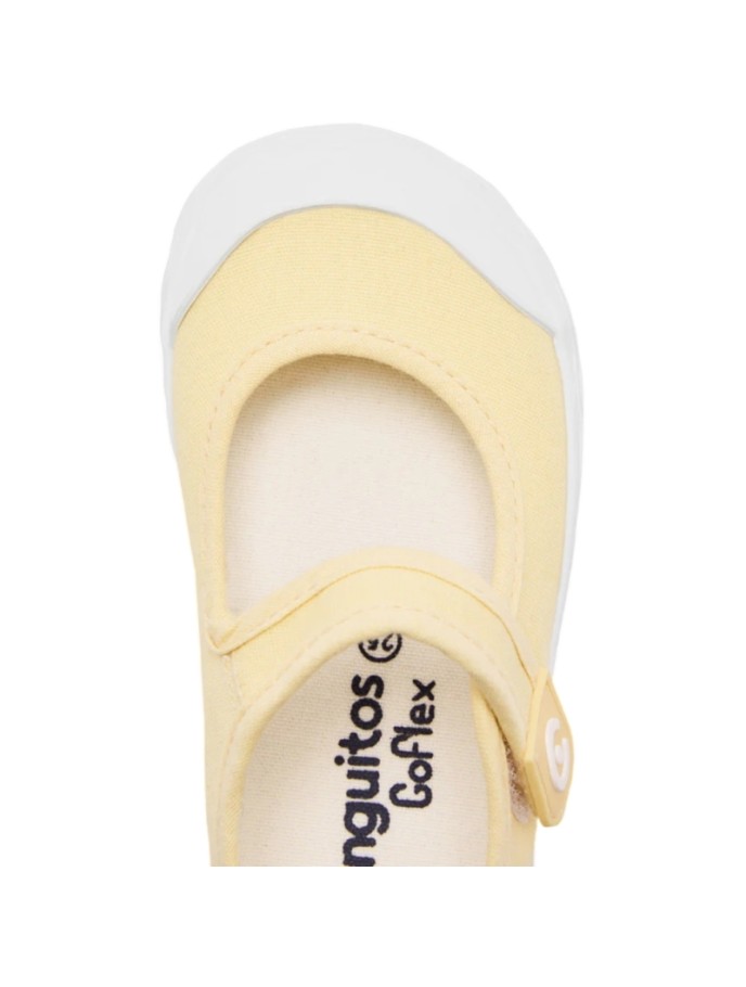 Merceditas de Lona con velcro y puntera Conguitos