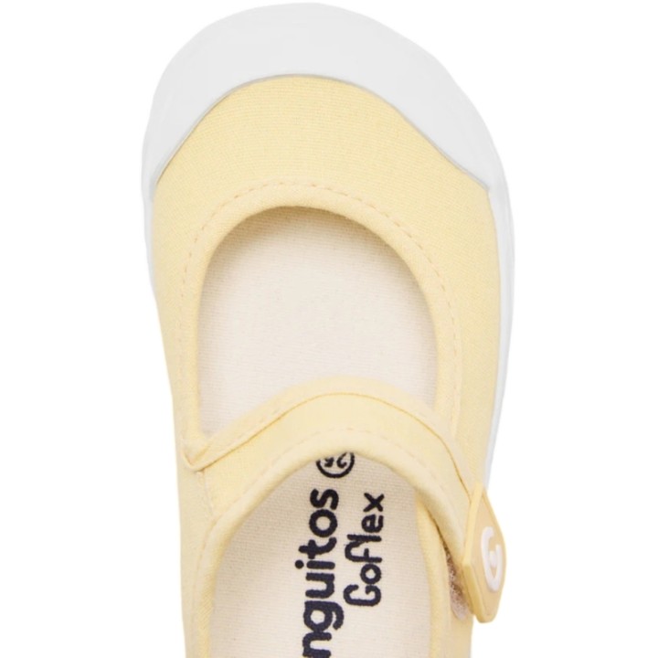 Merceditas de Lona con velcro y puntera Conguitos