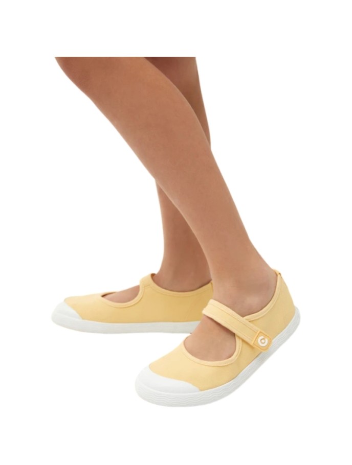 Merceditas de Lona con velcro y puntera Conguitos