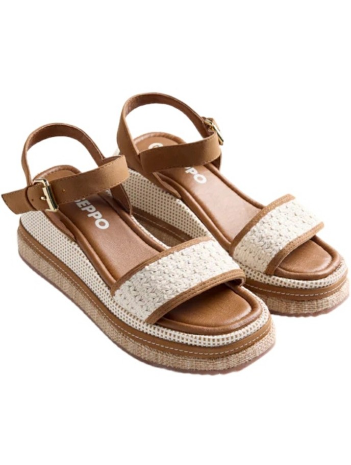 Sandalias Cuñas con Crochet Isoko GIOSEPPO