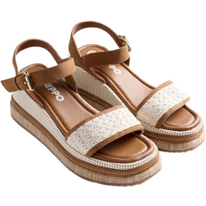 Sandalias Cuñas con Crochet Isoko GIOSEPPO