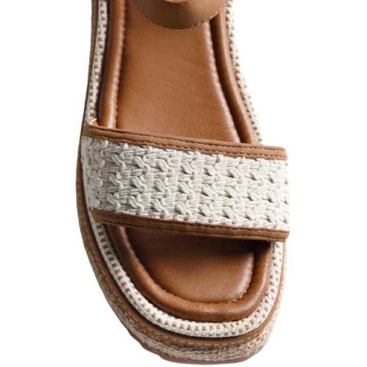 Sandalias Cuñas con Crochet Isoko GIOSEPPO