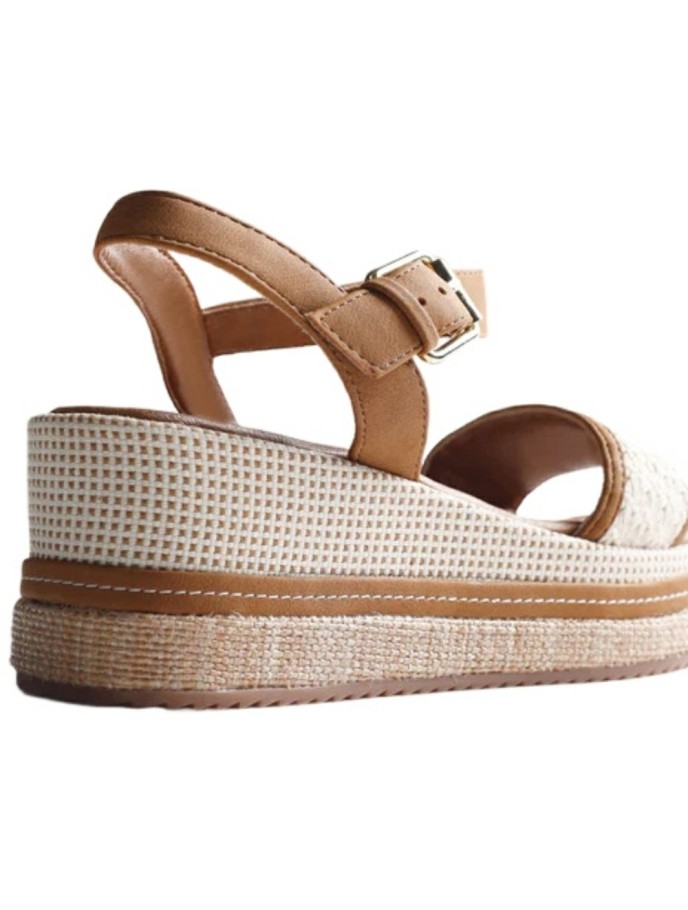 Sandalias Cuñas con Crochet Isoko GIOSEPPO
