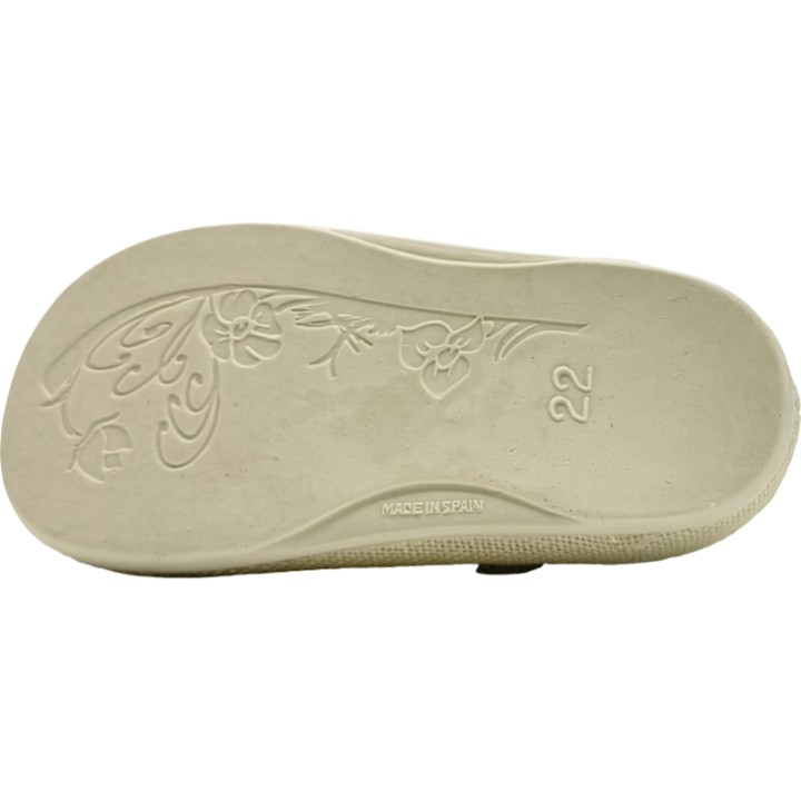 Merceditas de niña Barefoot Lino Velcro DePablos