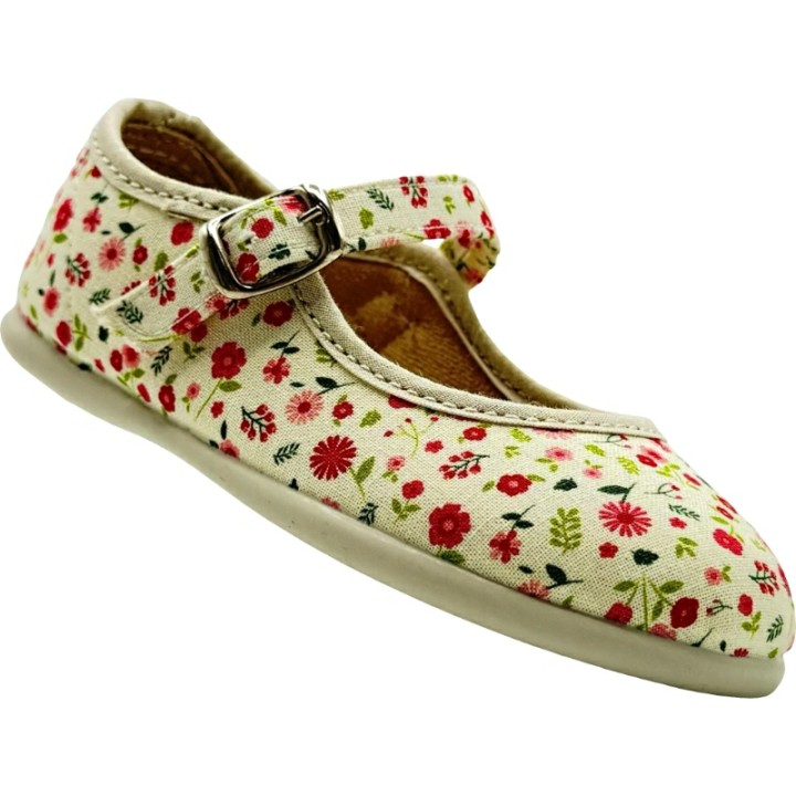 Merceditas de Lona Estampadas Flores De Pablos