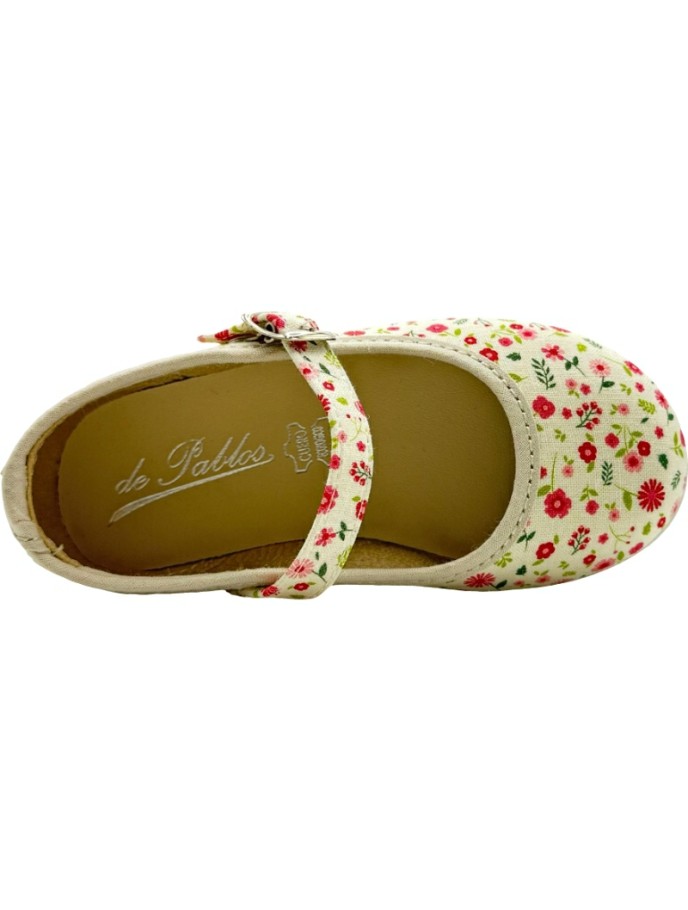 Merceditas de Lona Estampadas Flores De Pablos