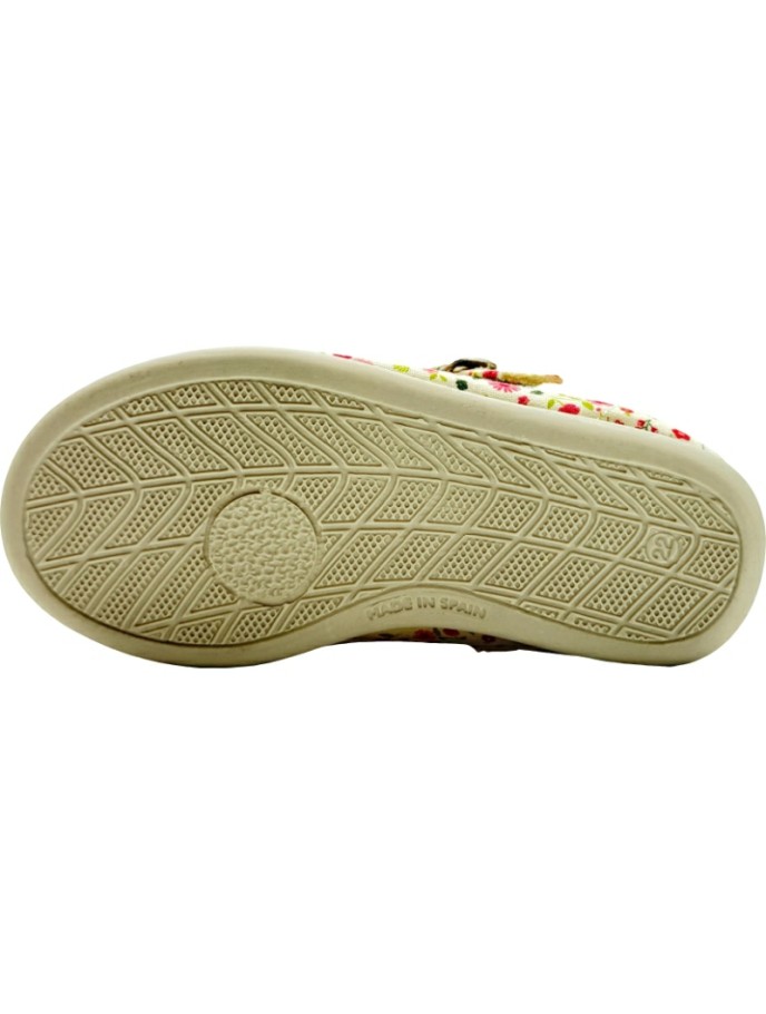 Merceditas de Lona Estampadas Flores De Pablos