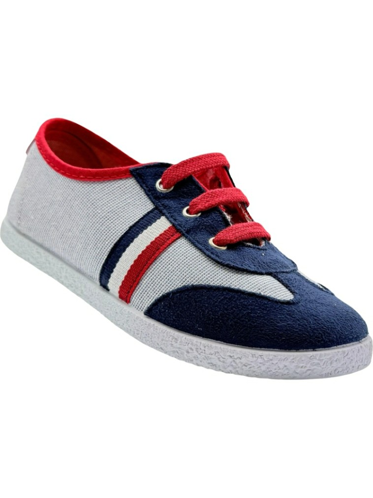 Zapatilla de Lona Combinada Tokolate 2