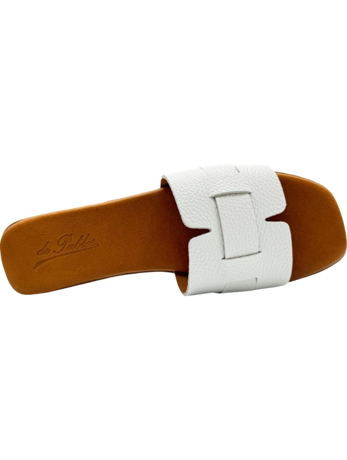 Sandalias Slippers de piel acolchadas De Pablos