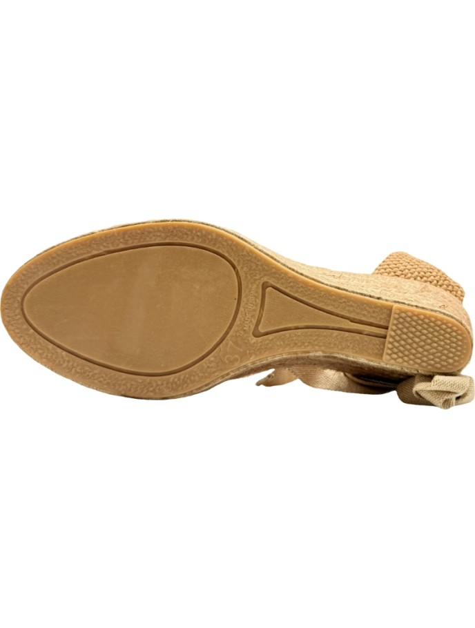 Alpargatas con cintas cuña rejilla nylon De Pablos