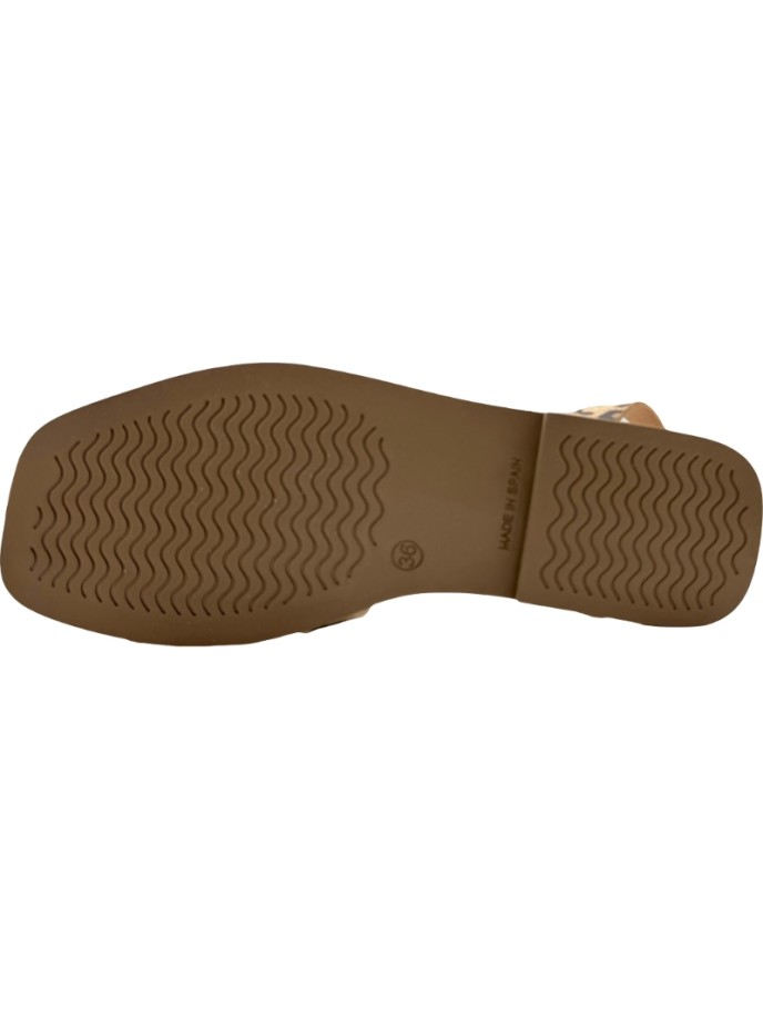Sandalias Estampadas de Piel con Adorno De Pablos
