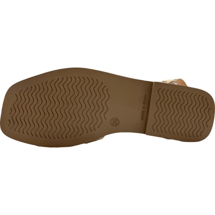 Sandalias Estampadas de Piel con Adorno De Pablos
