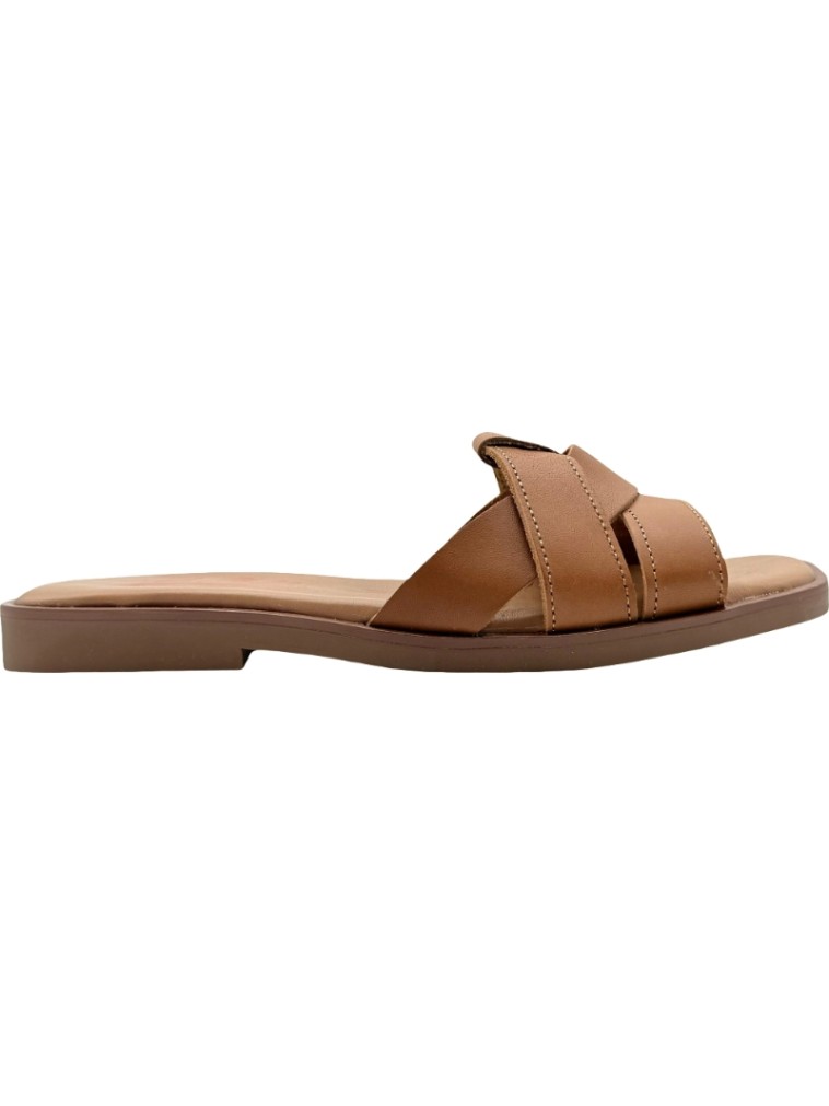 Slippers de Piel con Pala Trenzada Soft De Pablos