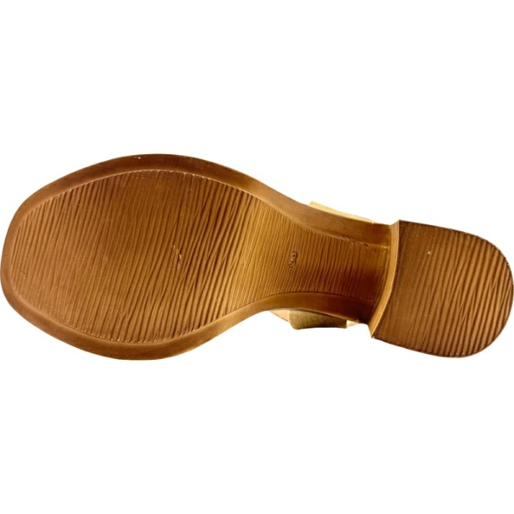 Sandalias de Tacón en Madera Serraje De Pablos