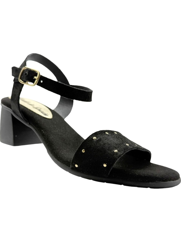 Sandalias de Tacón Madera Banda Serraje De Pablos 2