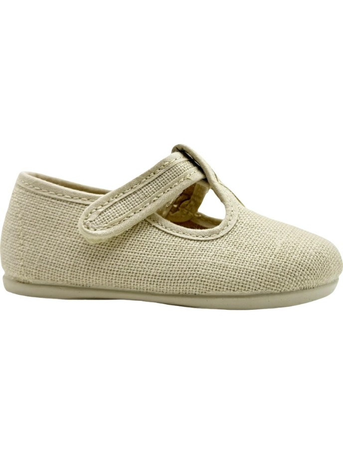 Sandalias Barefoot Pepito Lino Velcro DePablos