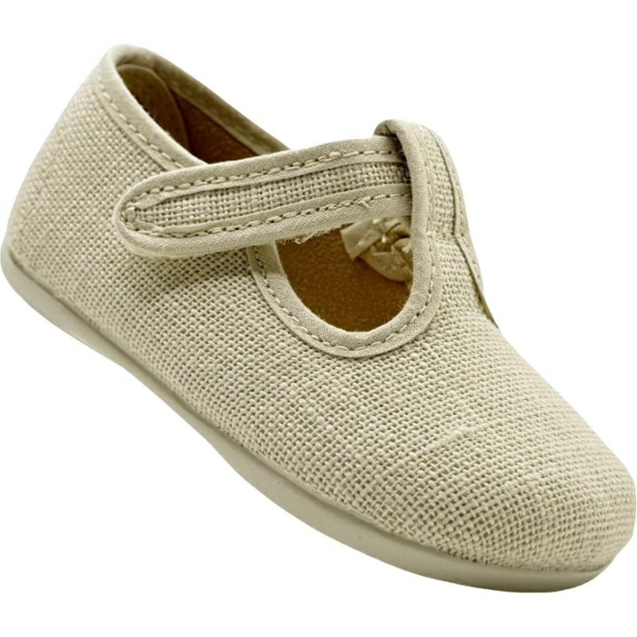 Sandalias Barefoot Pepito Lino Velcro DePablos