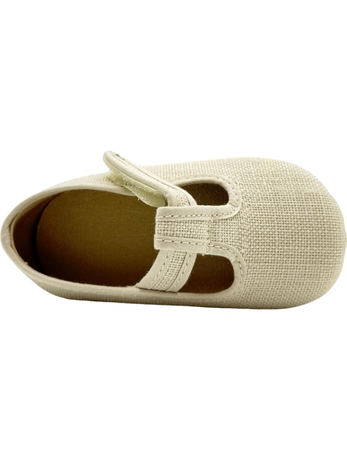 Sandalias Barefoot Pepito Lino Velcro DePablos