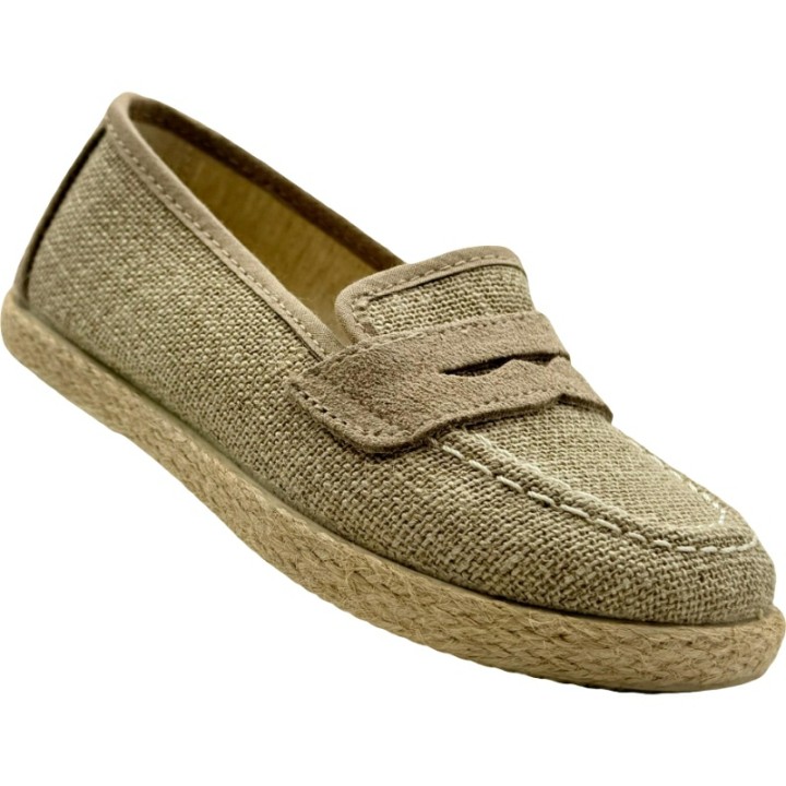 Mocasín veraniego de lino para niño De Pablos