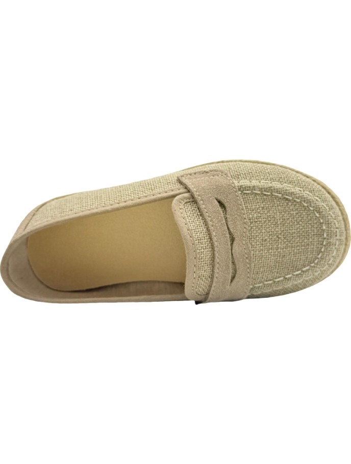 Mocasín veraniego de lino para niño De Pablos