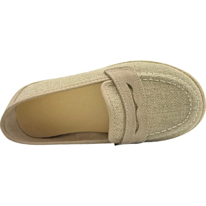 Mocasín veraniego de lino para niño De Pablos