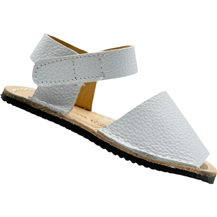 Menorquinas Barefoot de piel velcro De Pablos