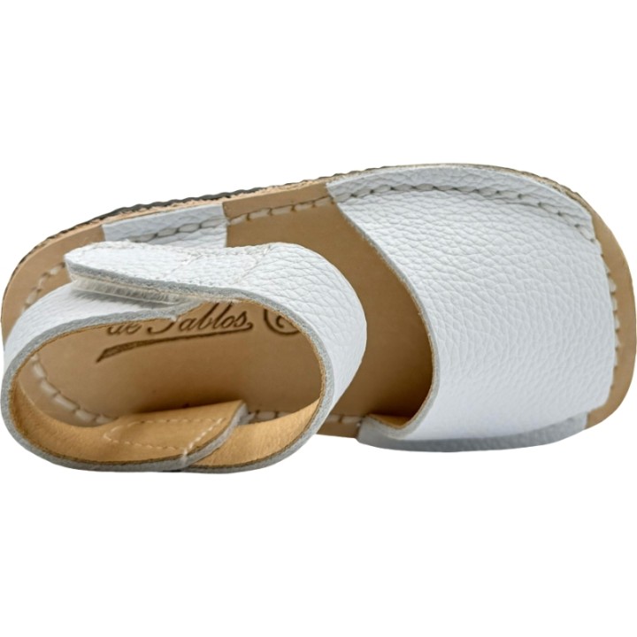 Menorquinas Barefoot de piel velcro De Pablos