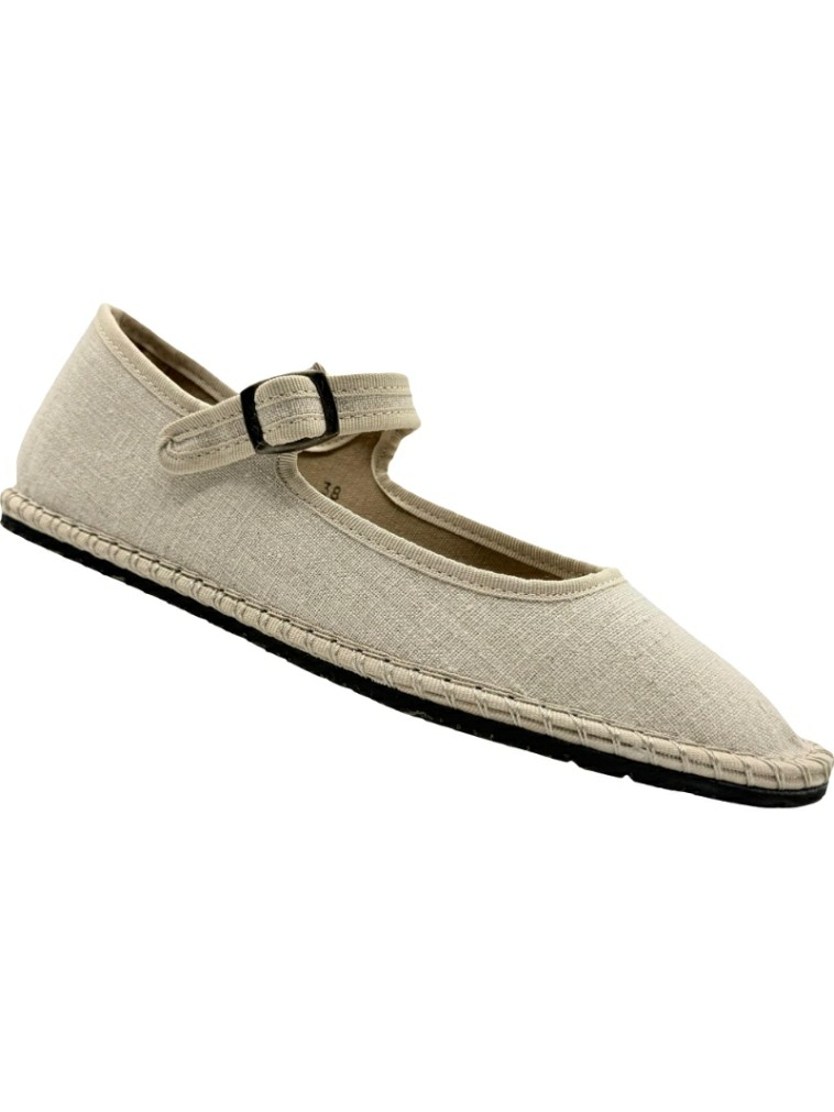 Merceditas de lino con Hebilla Easy-On De Pablos 2