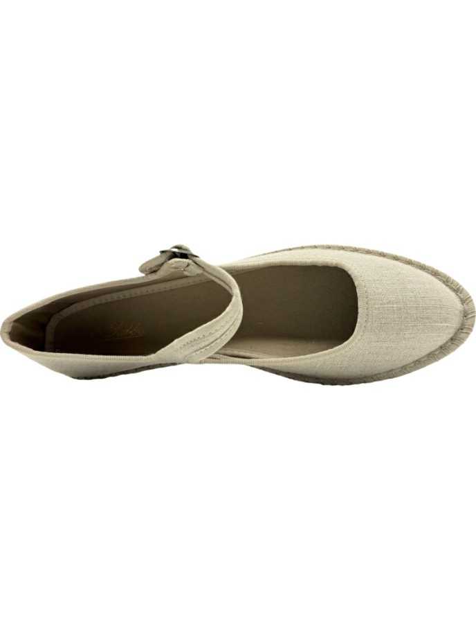 Merceditas de lino con Hebilla Easy-On De Pablos