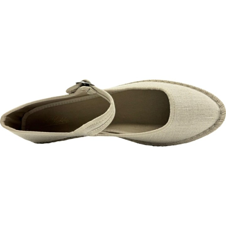 Merceditas de lino con Hebilla Easy-On De Pablos