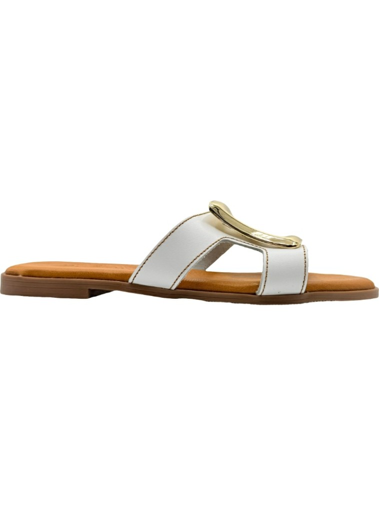 Sandalias de Pala Slippers de Piel Mujer De Pablos