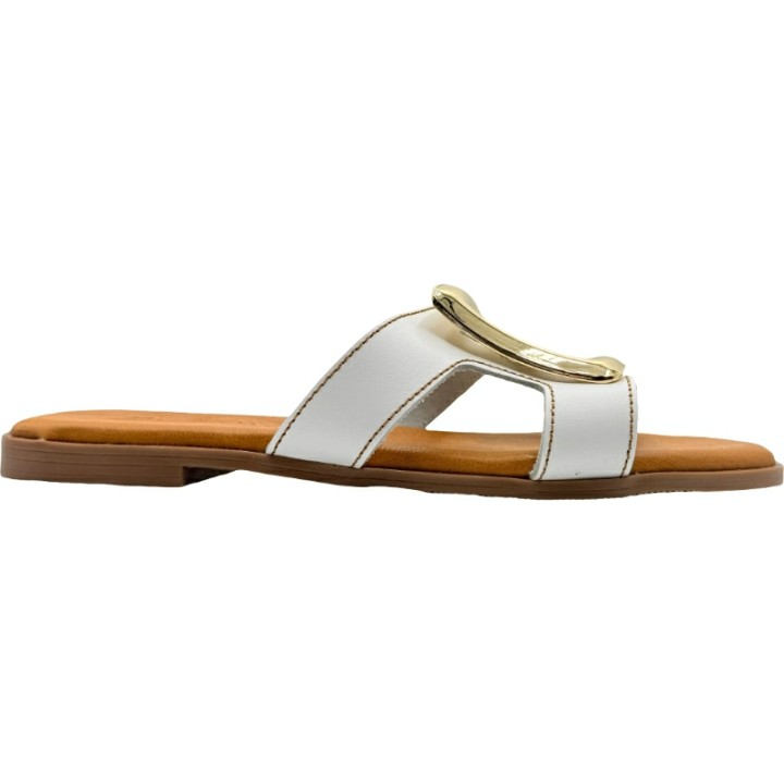 Sandalias de Pala Slippers de Piel Mujer De Pablos