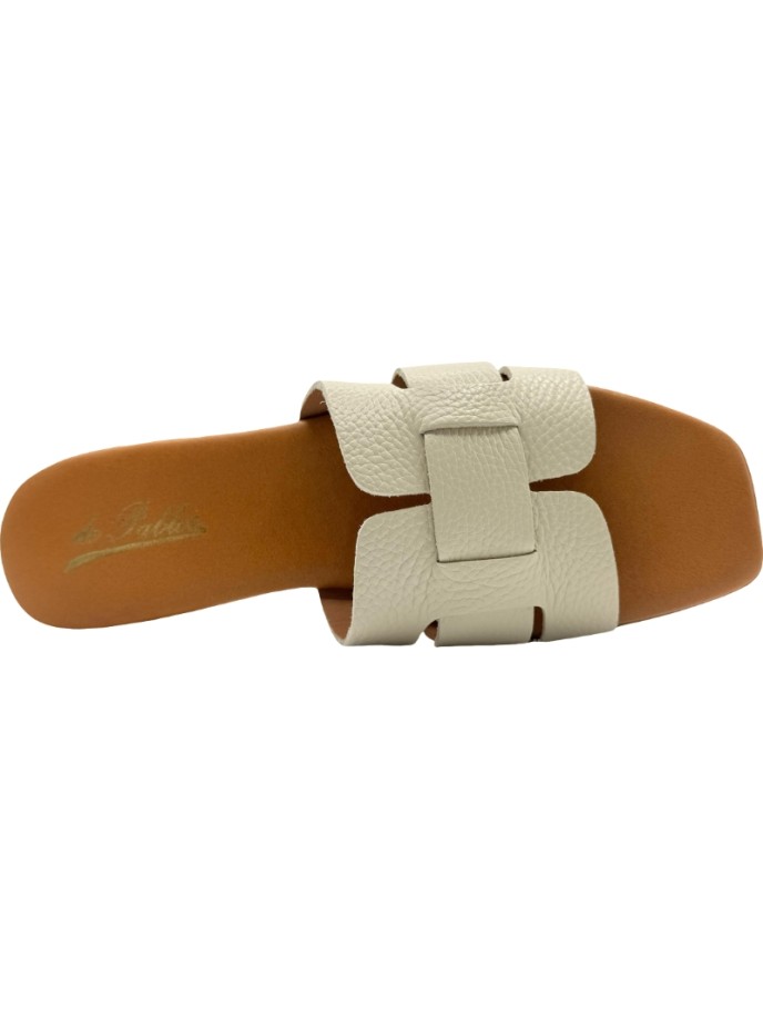Sandalias Pala Slippers Piel con Tacón De Pablos