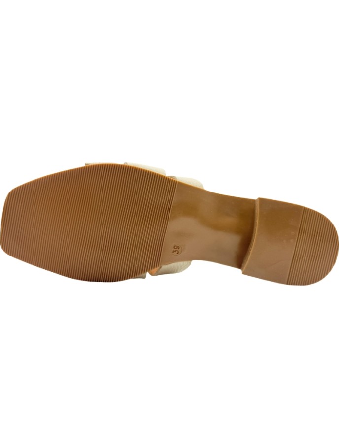 Sandalias Pala Slippers Piel con Tacón De Pablos