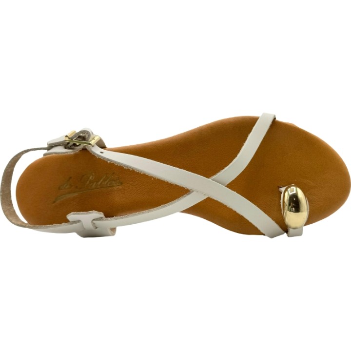 Sandalias de Piel Adorno dedo Cruzada De Pablos