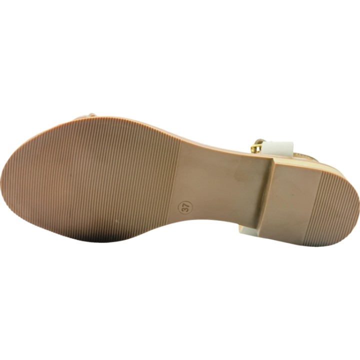 Sandalias de Piel Adorno dedo Cruzada De Pablos