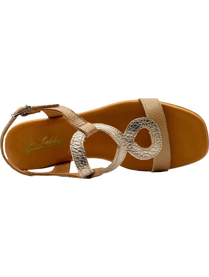 Sandalia Piel Acolchada tacon infinite De Pablos
