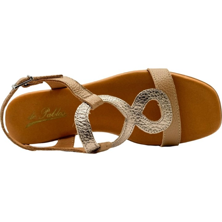 Sandalia Piel Acolchada tacon infinite De Pablos