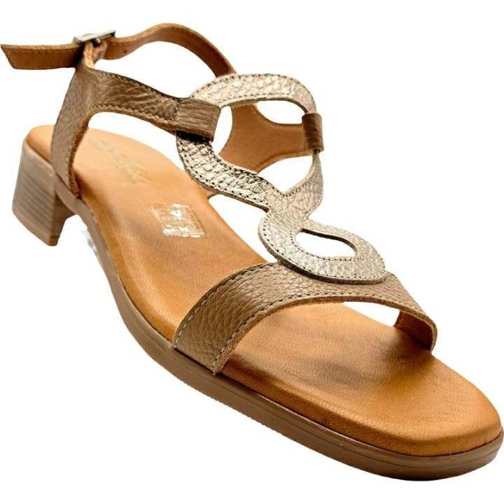 Sandalia Piel Acolchada tacon infinite De Pablos