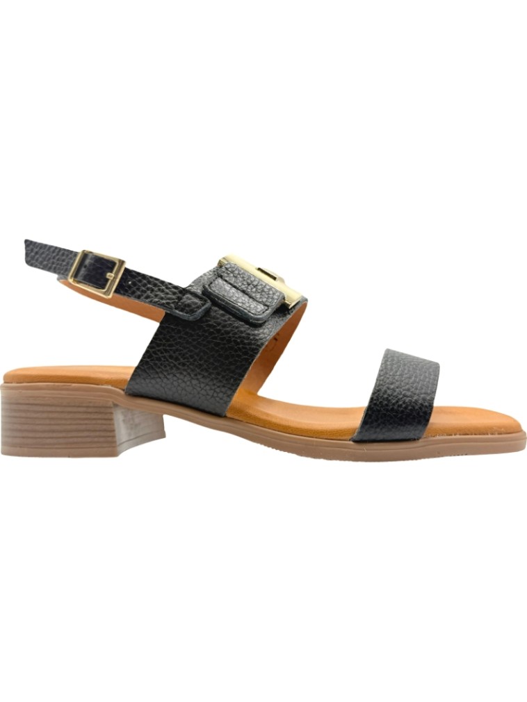 Sandalias de piel tacón bandas acolchada De Pablos