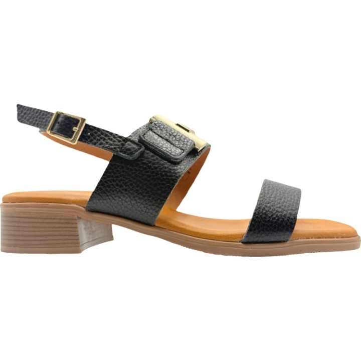Sandalias de piel tacón bandas acolchada De Pablos