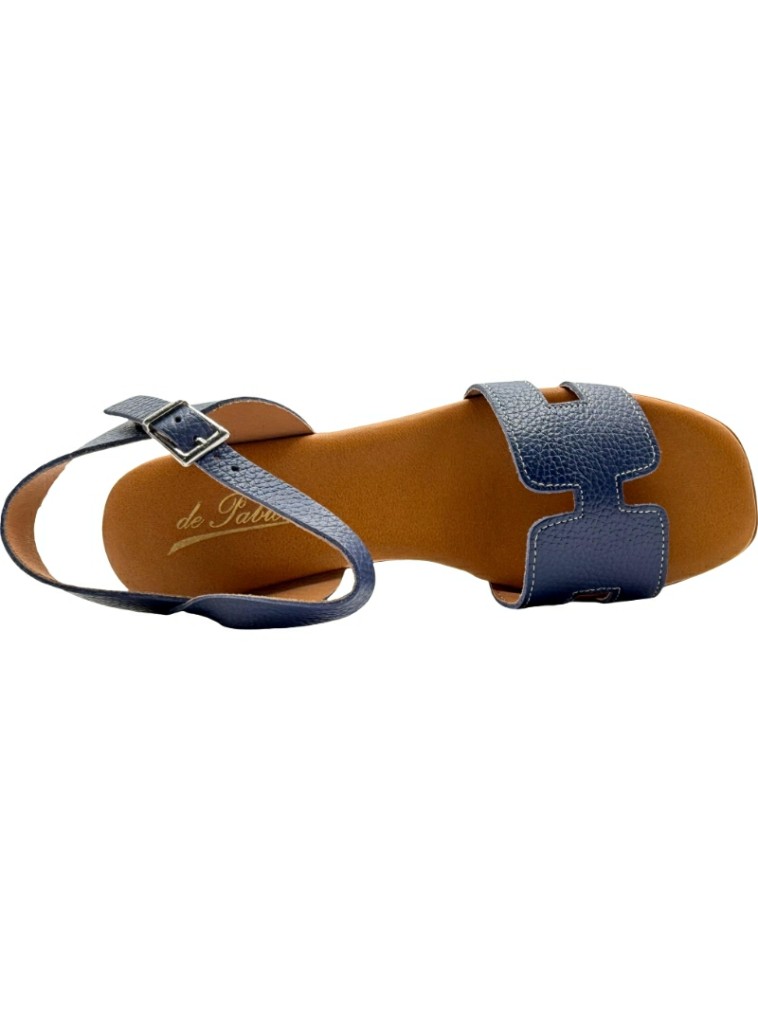 Sandalias Tacón medio acolchada pala en H 2