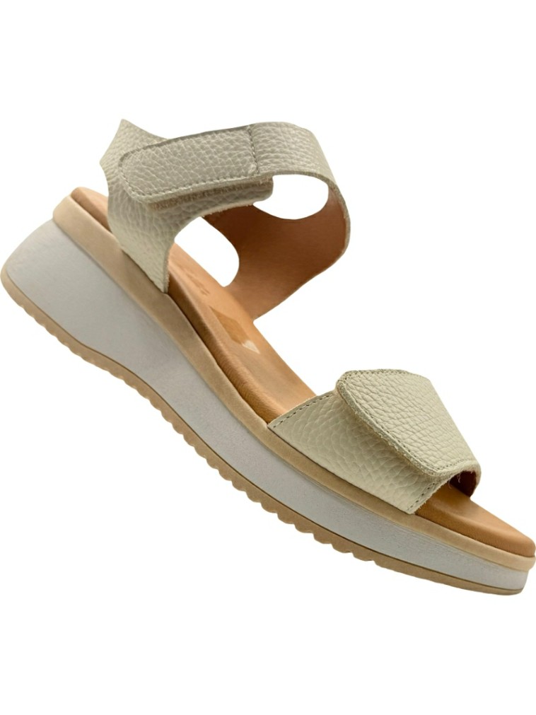 Sandalias de piel con bandas y doble velcro Sport 2