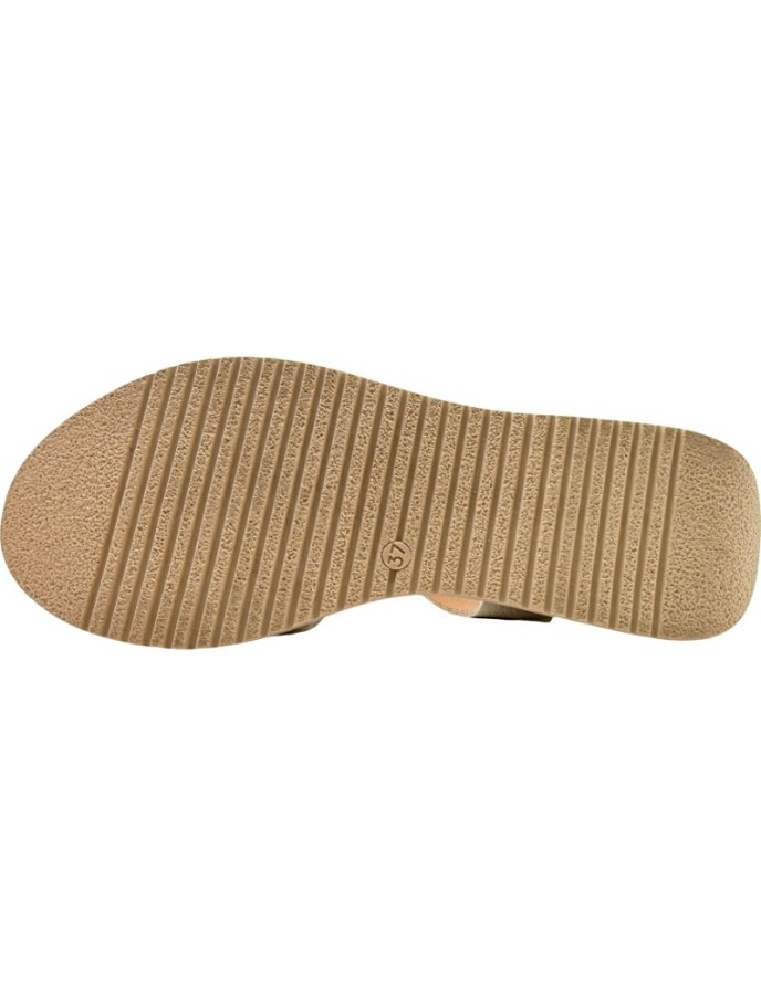 Sandalias de piel con bandas y doble velcro Sport
