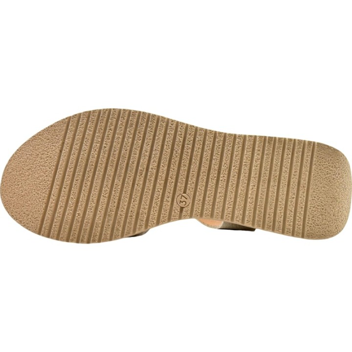 Sandalias de piel con bandas y doble velcro Sport