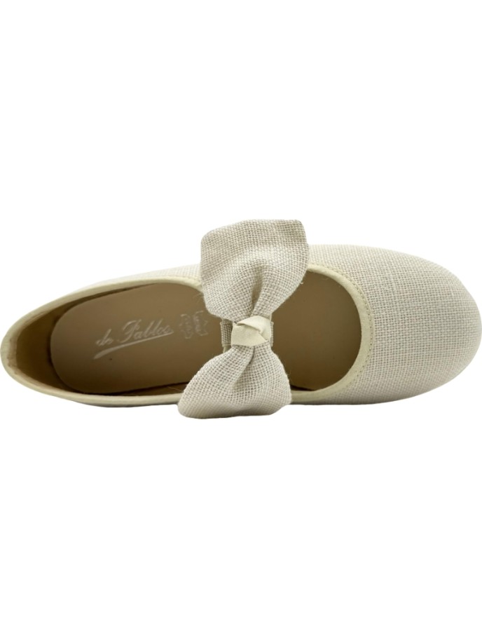 Merceditas Lino con Lazo Velcro Chuches